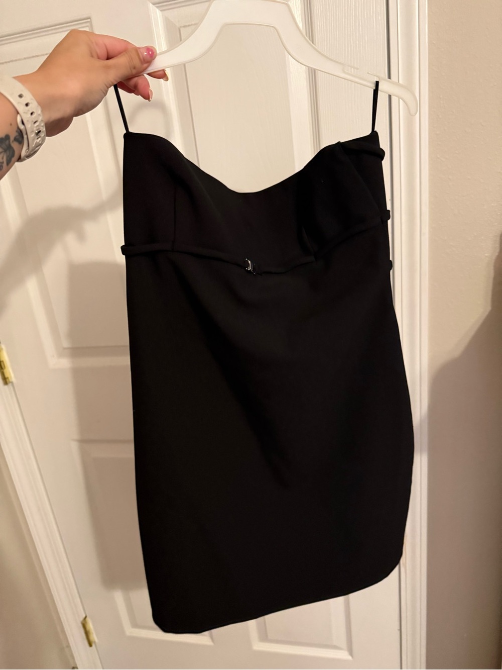Zara Black Strapless Mini Dress